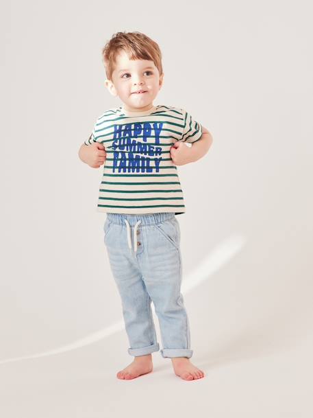 T-Shirt for Babies, Sailor Capsule Collection striped green 