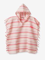 Bedding & Decor-Bathing-Fouta Striped Poncho for Children