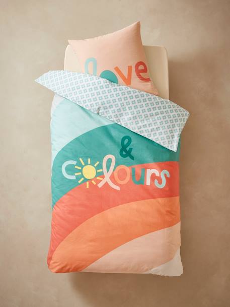 Duvet Cover + Pillowcase Set for Children, BOHO multicoloured 