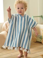 Bedding & Decor-Bathing-Striped Bathing Poncho for Babies