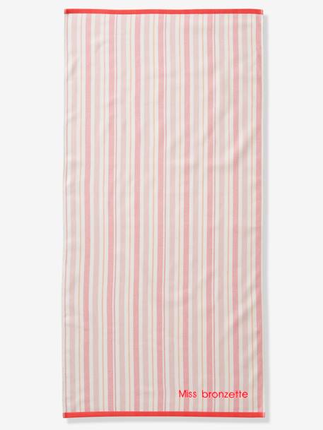 Fouta Beach/Bath Towel striped blue+striped pink 