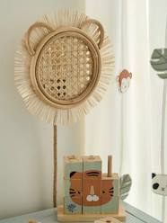 -Lion Wall Light in Raffia & Straw