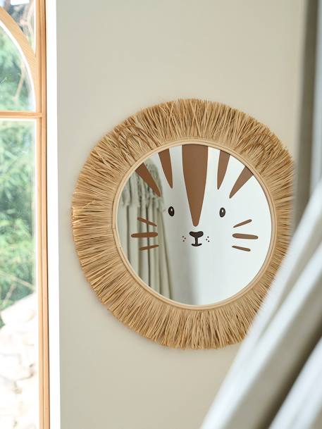 Rattan lion kids mirror – Arteco Phu Hy