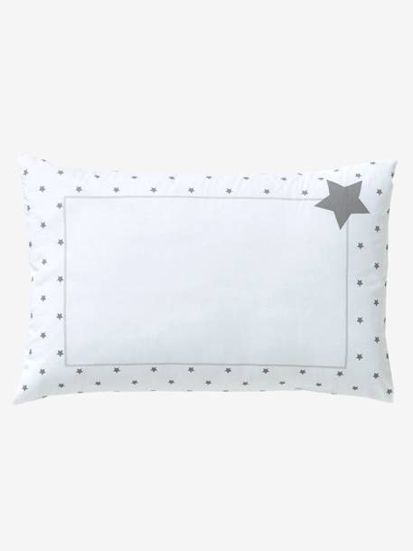 Baby Pillowcase, Star Shower Theme White 