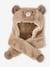 Bear Beanie-Scarf for Babies beige 