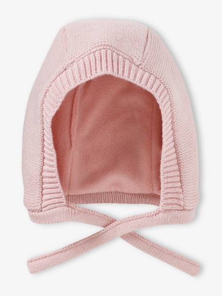 Hood-Like Beanie for Baby Girls rosy 