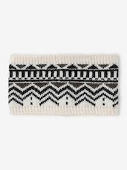 -Jacquard Knit Snood for Boys