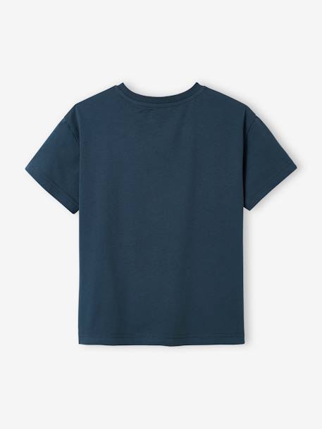 Astronaut T-Shirt with Sequins for Boys marl grey+navy blue 