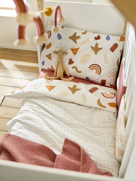 Duvet Cover in Organic Cotton* for Babies, Happy Sky multicoloured 