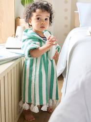 -Striped Bathing Poncho for Babies