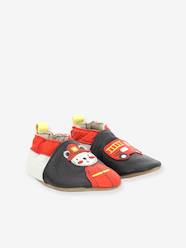 Indoor Shoes in Soft Leather for Babies, Fireman 686641-10 by ROBEEZ©
