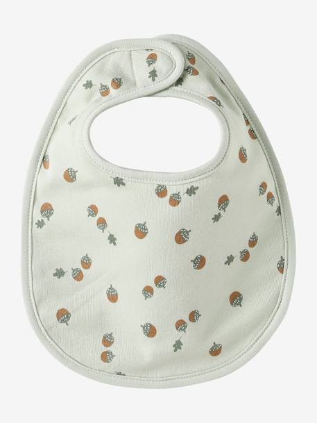 Vertbaudet Pack of 7 Newborn Bibs aqua green+Light Green/Print+multicoloured+pale pink+White 