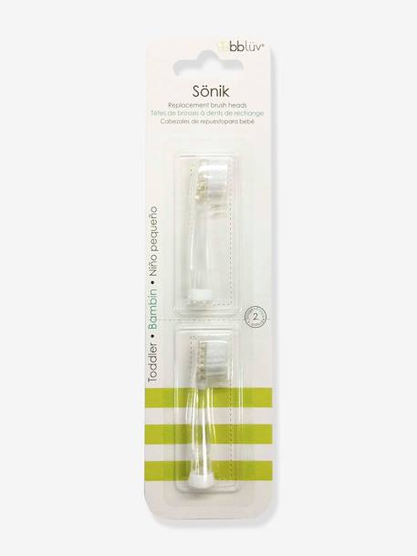 2 Toothbrush Replacement Heads, 36+ Months by SONÏK white 