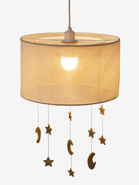 Moons / Stars Hanging Lampshade ecru 