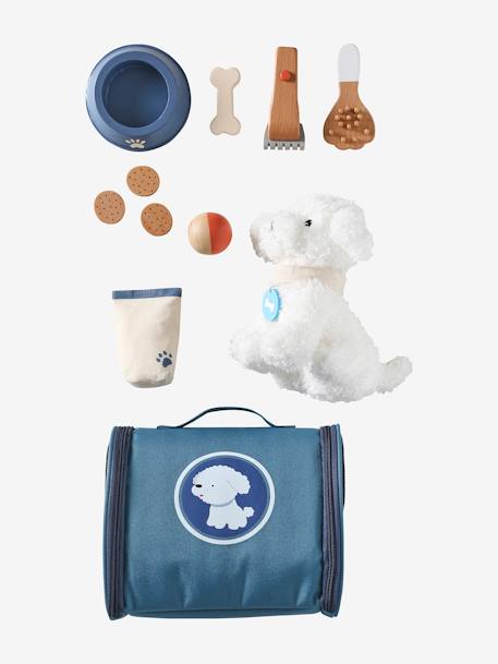 Stuffed Toy Pet + Accessories in FSC® Wood blue 