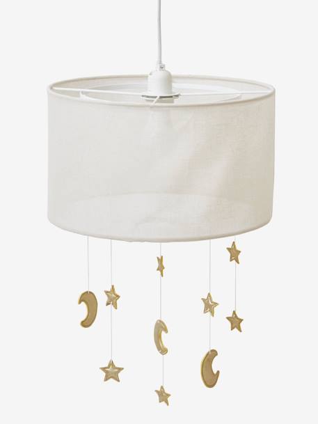 Moons / Stars Hanging Lampshade ecru 