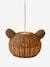 Bear Hanging Lampshade in Rattan brown 