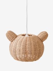 Bedding & Decor-Bear Hanging Lampshade in Rattan