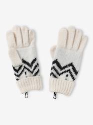 Boys-Accessories-Winter Hats, Scarves & Gloves-Jacquard Knit Gloves for Boys