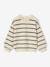 Loose-Fitting Jumper with Fancy Collar for Girls rose beige+sky blue+striped navy blue+sweet pink 