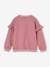 Sailor-type Sweatshirt with Ruffles on the Sleeves, for Girls aqua green+denim blue+lilac+old rose+striped pink 