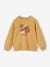 Sweatshirt with Motif, for Girls BEIGE DARK SOLID WITH DESIGN+curry yellow 