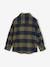 Flannel Shirt with Large Checks, for Boys olive+red 