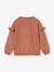 Ruffled Sweatshirt for Girls old rose+peach+rust 