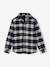 Chequered Flannel Shirt for Boys chequered white+night blue+slate blue 