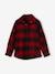 Flannel Shirt with Large Checks, for Boys olive+red 