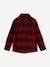 Flannel Shirt with Large Checks, for Boys olive+red 