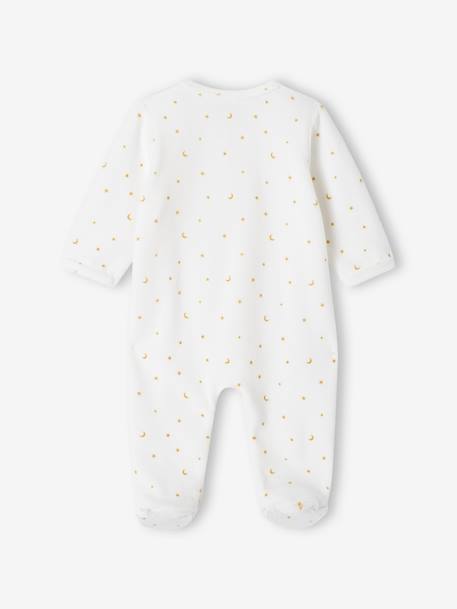 Sheep Sleepsuit in Velour for Newborn Babies ecru 