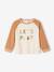 Long Sleeve Colourblock Top for Babies ecru 