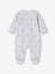 Bunnies Sleepsuit in Velour for Newborn Babies marl grey 