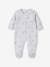 Bunnies Sleepsuit in Velour for Newborn Babies marl grey 