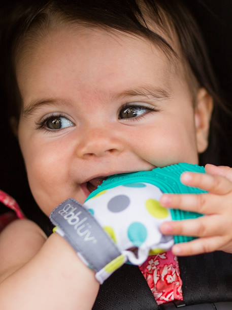 Baby Teething Mitt, GLÜV blue+green 