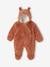 Faux Fluffy Fur 'Sheep' Pramsuit for Babies cashew+ecru 