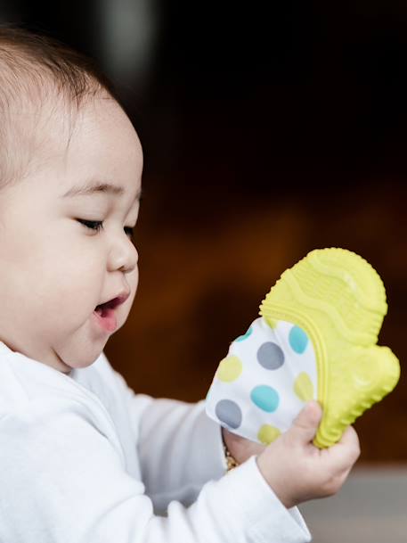 Baby Teething Mitt, GLÜV blue+green 