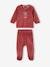 Pack of 2 Velour Pyjamas, Cars, for Babies terracotta 