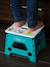 Foldable Montessori Stool, STËP blue+grey 