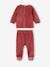 Pack of 2 Velour Pyjamas, Cars, for Babies terracotta 