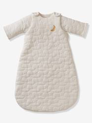 Bedding & Decor-Baby Bedding-Sleepbags-Quilted Baby Sleep Bag with Removable Sleeves in Organic Cotton* Gauze, Dream Nights