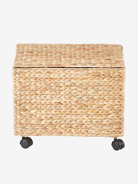 Trunk on Wheels, in Water Hyacinth BROWN MEDIUM SOLID 