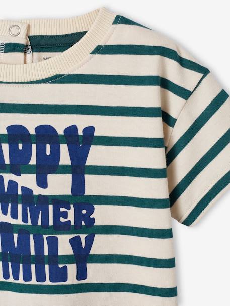 T-Shirt for Babies, Sailor Capsule Collection striped green 