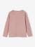 Sequinned Top for Girls ecru+mauve 