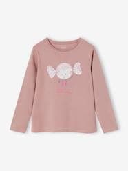 -Sequinned Top for Girls