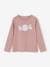 Sequinned Top for Girls ecru+mauve 