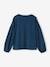 Top with Glittery Details & Message in Velour, for Girls navy blue+purple clover 