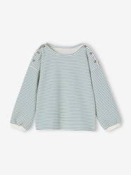 Girls-Striped Top, Boat-Neck, for Girls