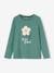 Top with Bunny & Fancy Bow, for Girls emerald green+GREY DARK SOLID WITH DESIGN+navy blue 